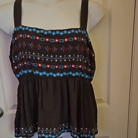 torrid Tops - Torrid Brown Embellished Tank Top Size 2X